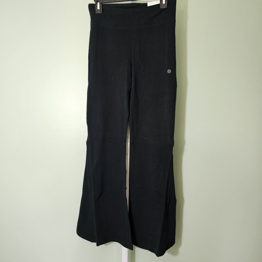 American Eagle Mid Rise Festival Flare‎ Leggings Black Medium